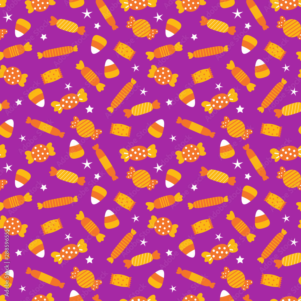 Happy Halloween seamless pattern background set