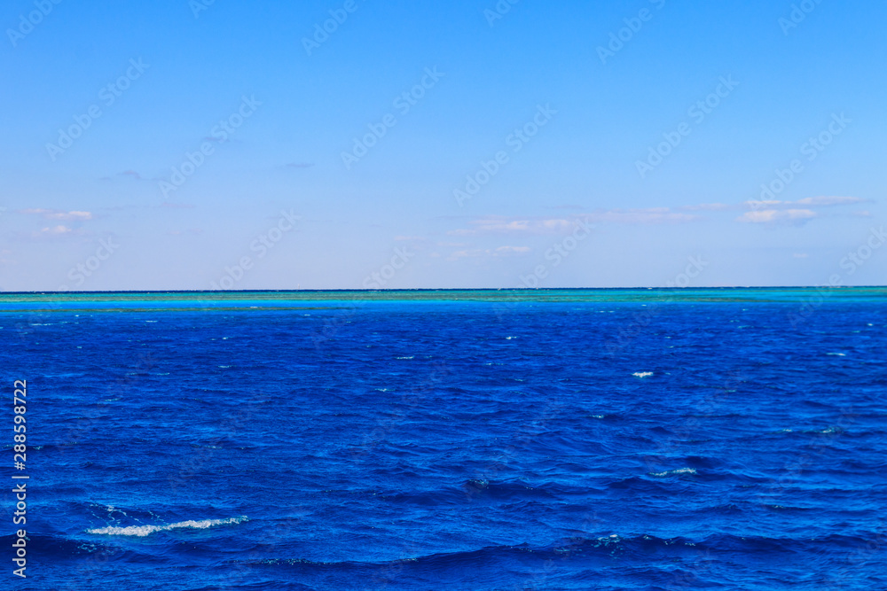 View of the Red sea in Hurghada, Egypt