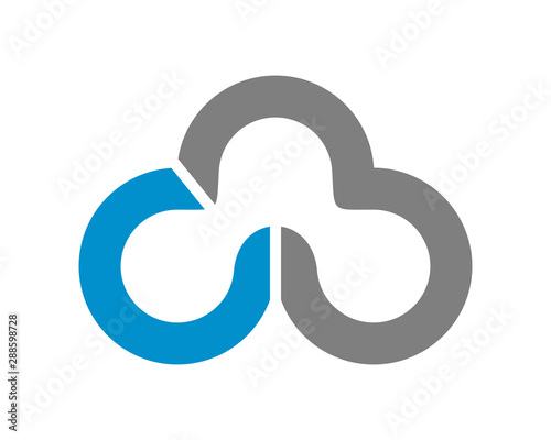 cloud cb cm logo icon template
