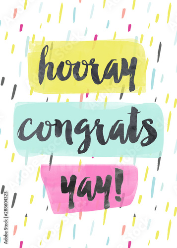 Hooray, Congrats, Yay! Celebration Graduation Card