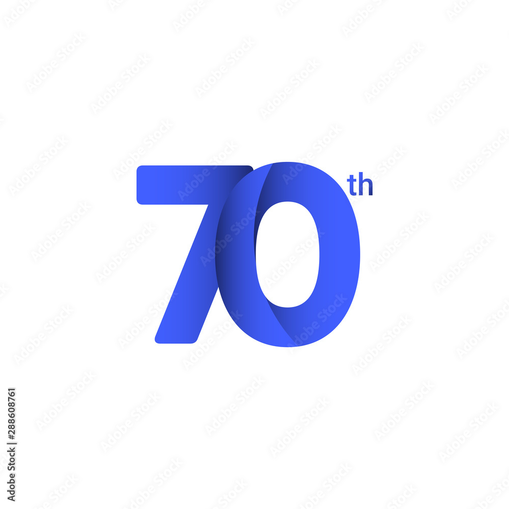 70 th Anniversary Vector Template Design Illustration 70 th Anniversary Vector Template Design Illustration