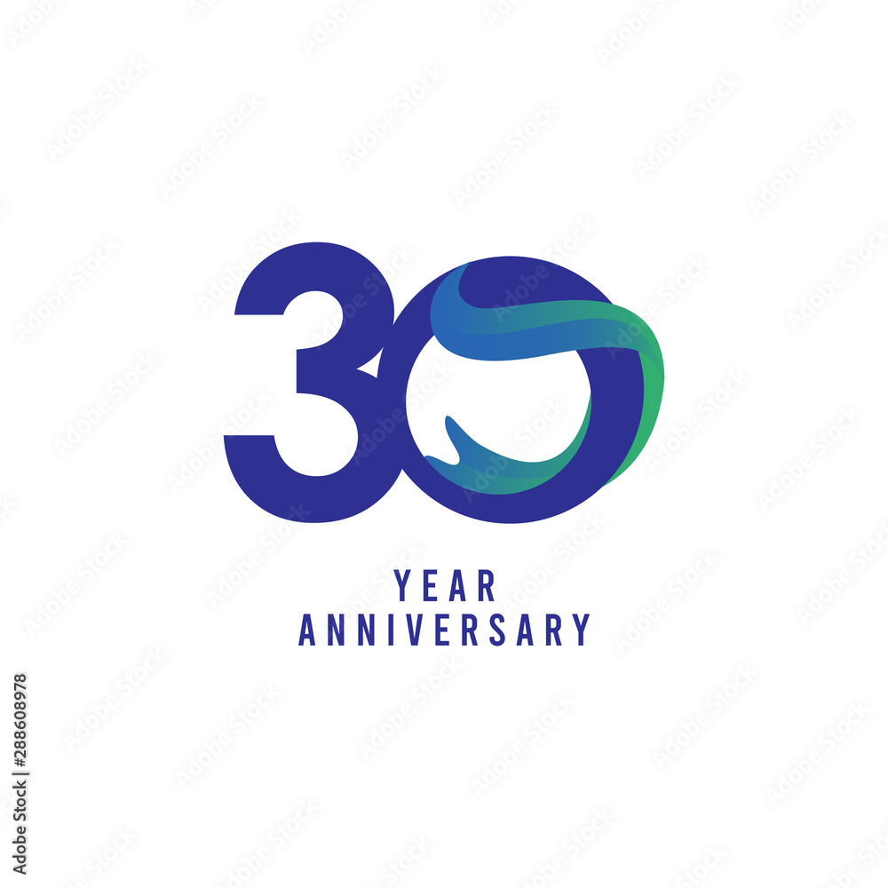 Obraz premium 30 Years Anniversary Vector Template Design Illustration