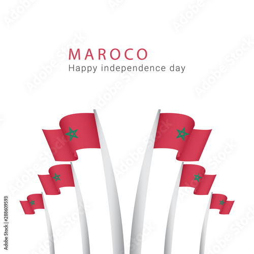Morocco Independence Day Vector Template Design Illustration