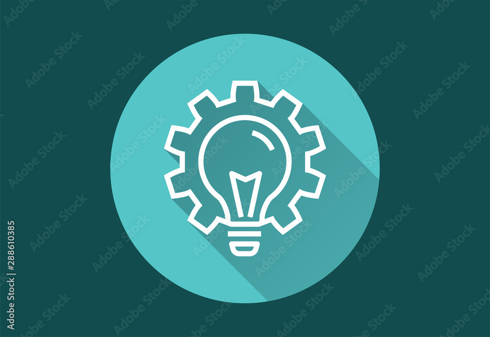 Idea - vector icon for graphic and web design. Idea - vector icon for graphic and web design.