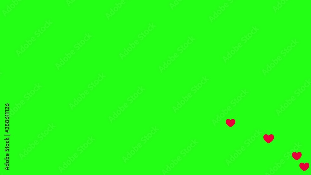 Social network love heart icon animation. Symbol like social media. 4k video