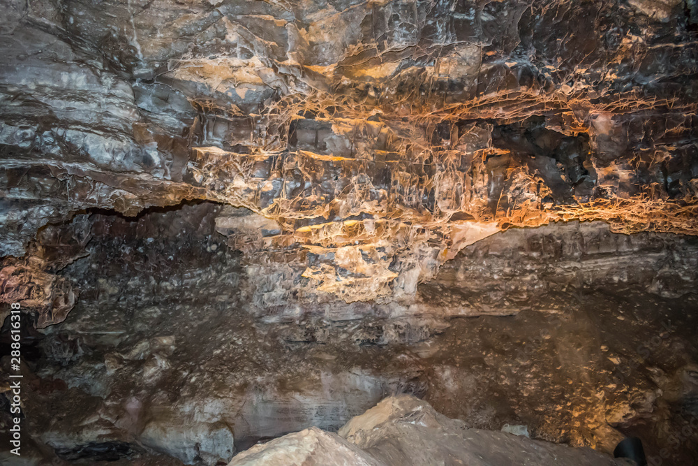 A Boxwork geological formation of rocks in Wind Cave National Park, South Dakota A Boxwork geological formation of rocks in Wind Cave National Park, South Dakota