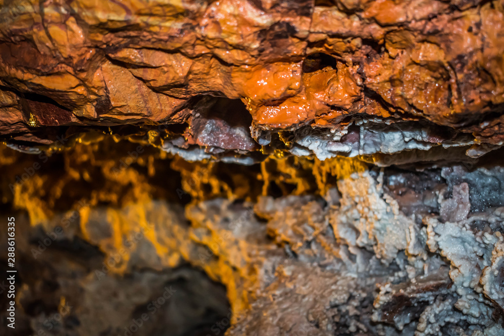 A Boxwork geological formation of rocks in Wind Cave National Park, South Dakota A Boxwork geological formation of rocks in Wind Cave National Park, South Dakota