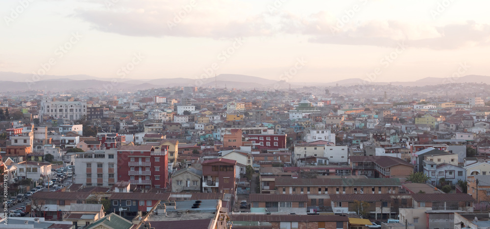 Obraz premium Aerial view of Antananarivo