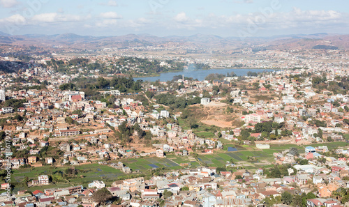 Fototapeta Naklejka Na Ścianę i Meble -  Aerial view of Antananarivo
