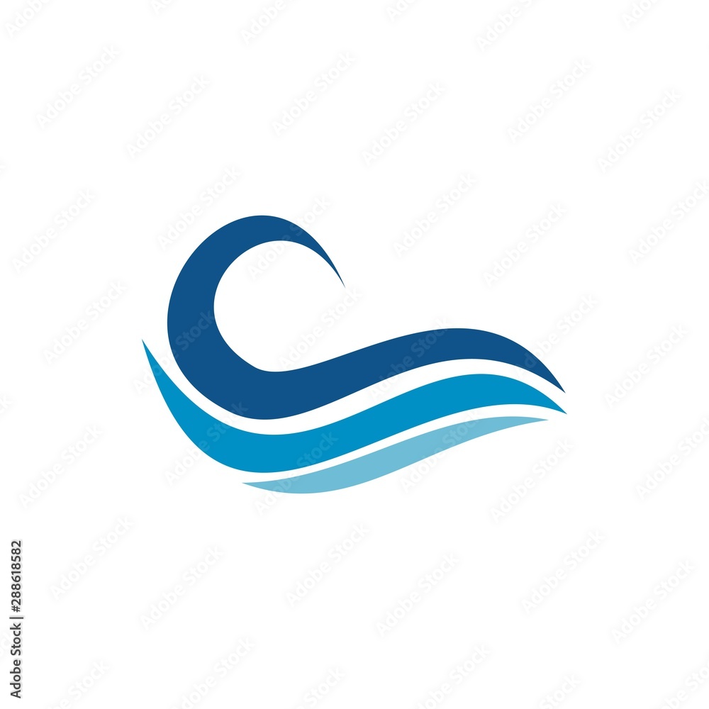 Water wave Logo Template, design vector, sea , holiday Water wave Logo Template, design vector, sea , holiday