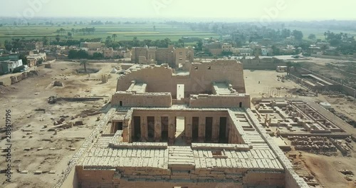 Aerial Vision Medinet Habu Temple