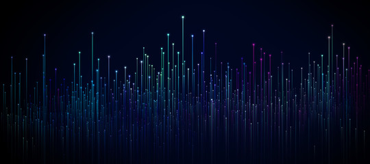 Abstract dot point connect with gradient line .design , internationalization social network or business big data connection technology concept .