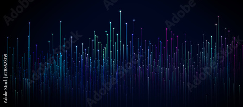 Abstract dot point connect with gradient line .design , internationalization social network or business big data connection technology concept .