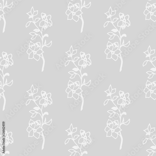 abstract floral seamless pattern with flowers