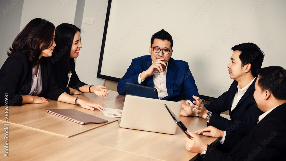 Business people in seminar room. Meeting Corporate Success Brainstorming Teamwork Business people in seminar room. Meeting Corporate Success Brainstorming Teamwork