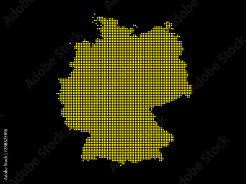 Germany pixel map. Vector i...