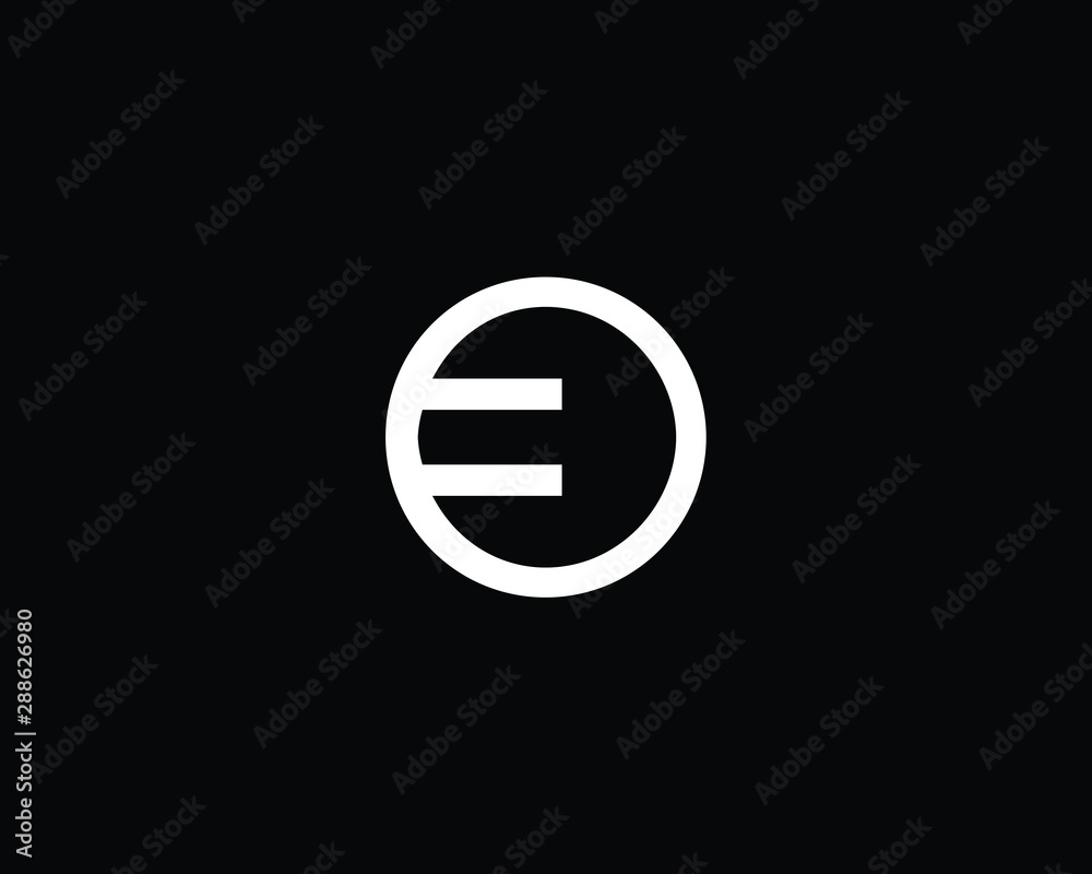 Creative and Minimalist Letter EO OE Logo Design Icon | Editable in Vector Format in Black and White Color Creative and Minimalist Letter EO OE Logo Design Icon | Editable in Vector Format in Black and White Color
