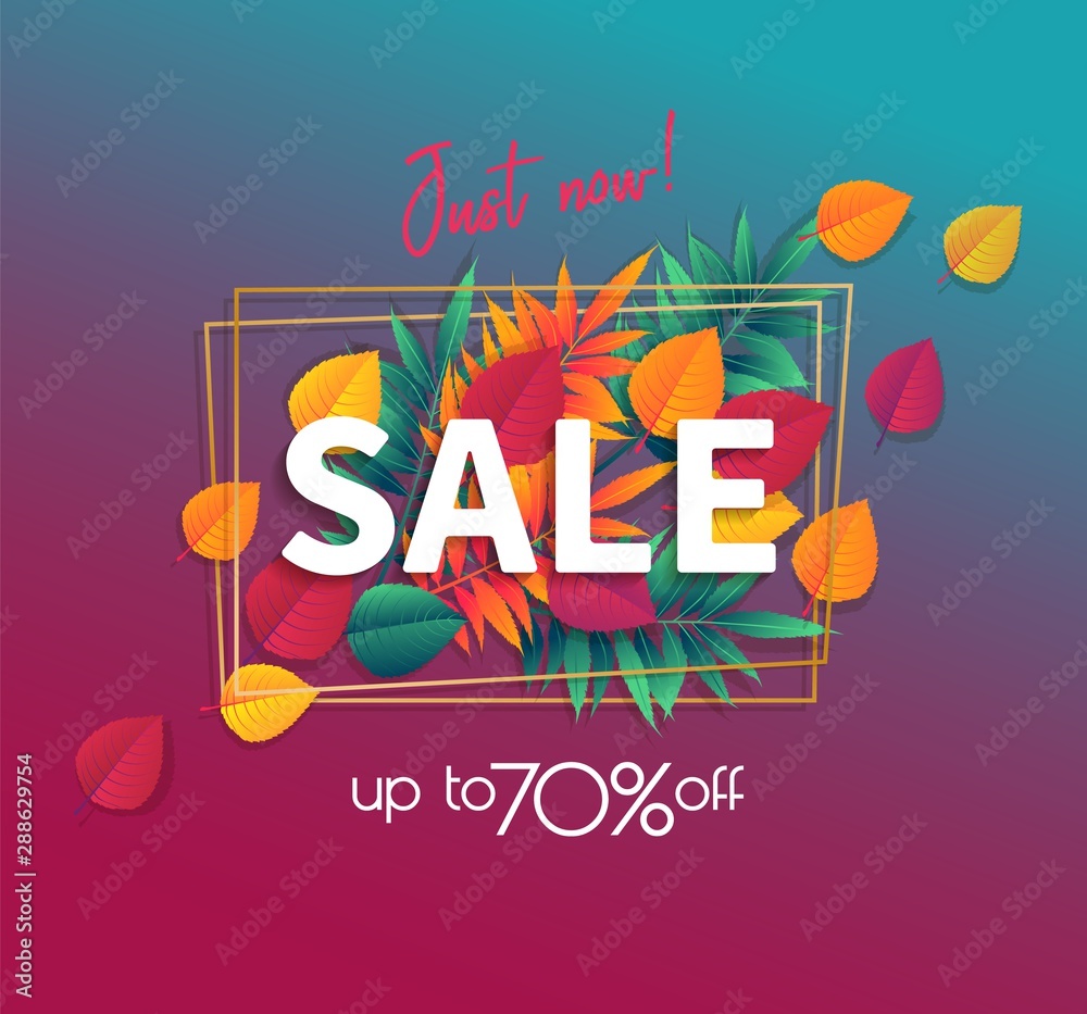 Fall sale poster