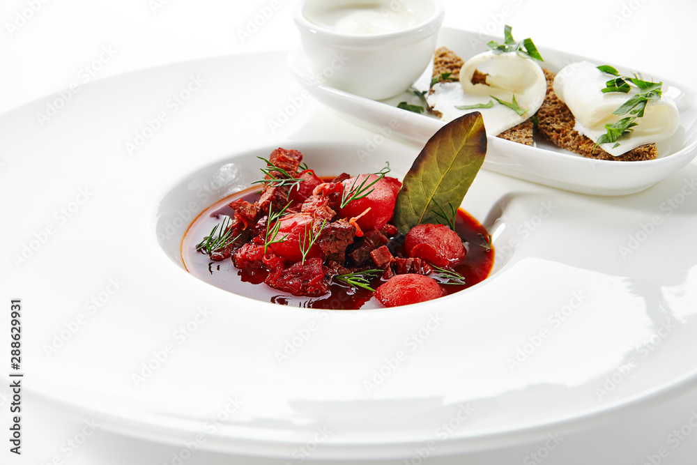 Traditional Ukrainian and Russian Borscht or Borsch Traditional Ukrainian and Russian Borscht or Borsch