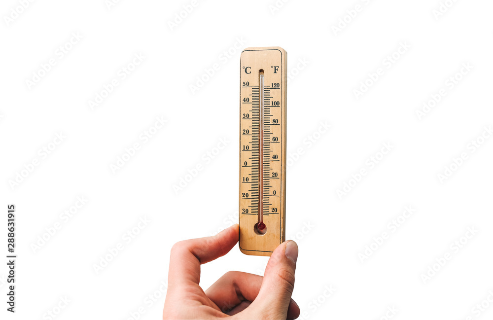 Thermometer regulator isolated on white background. Thermometer regulator isolated on white background.