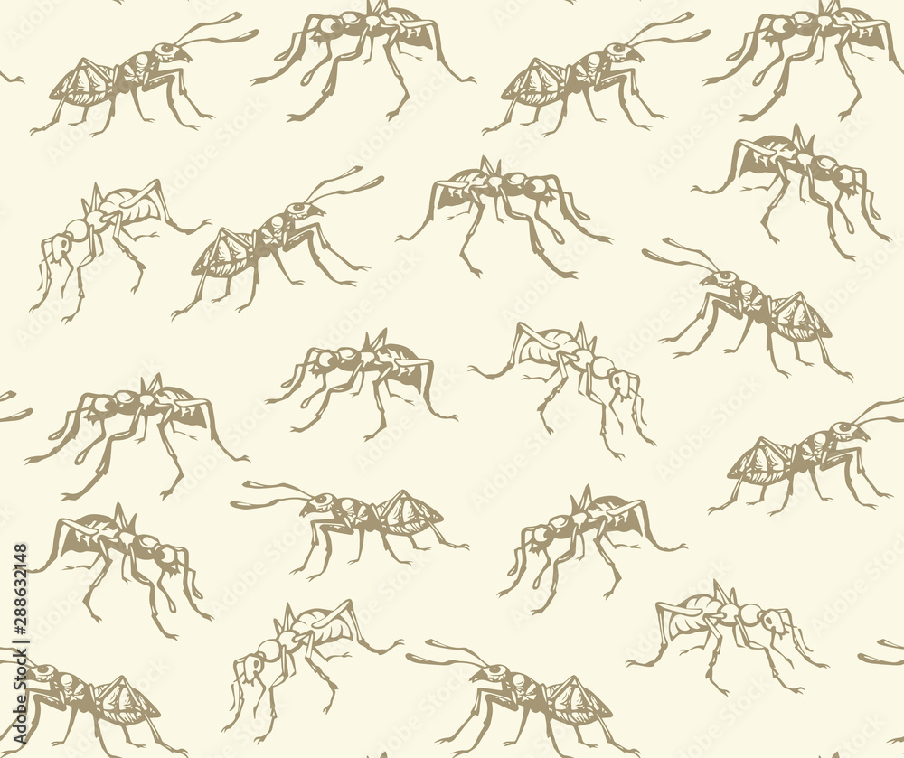 Obraz premium Ant. Vector drawing