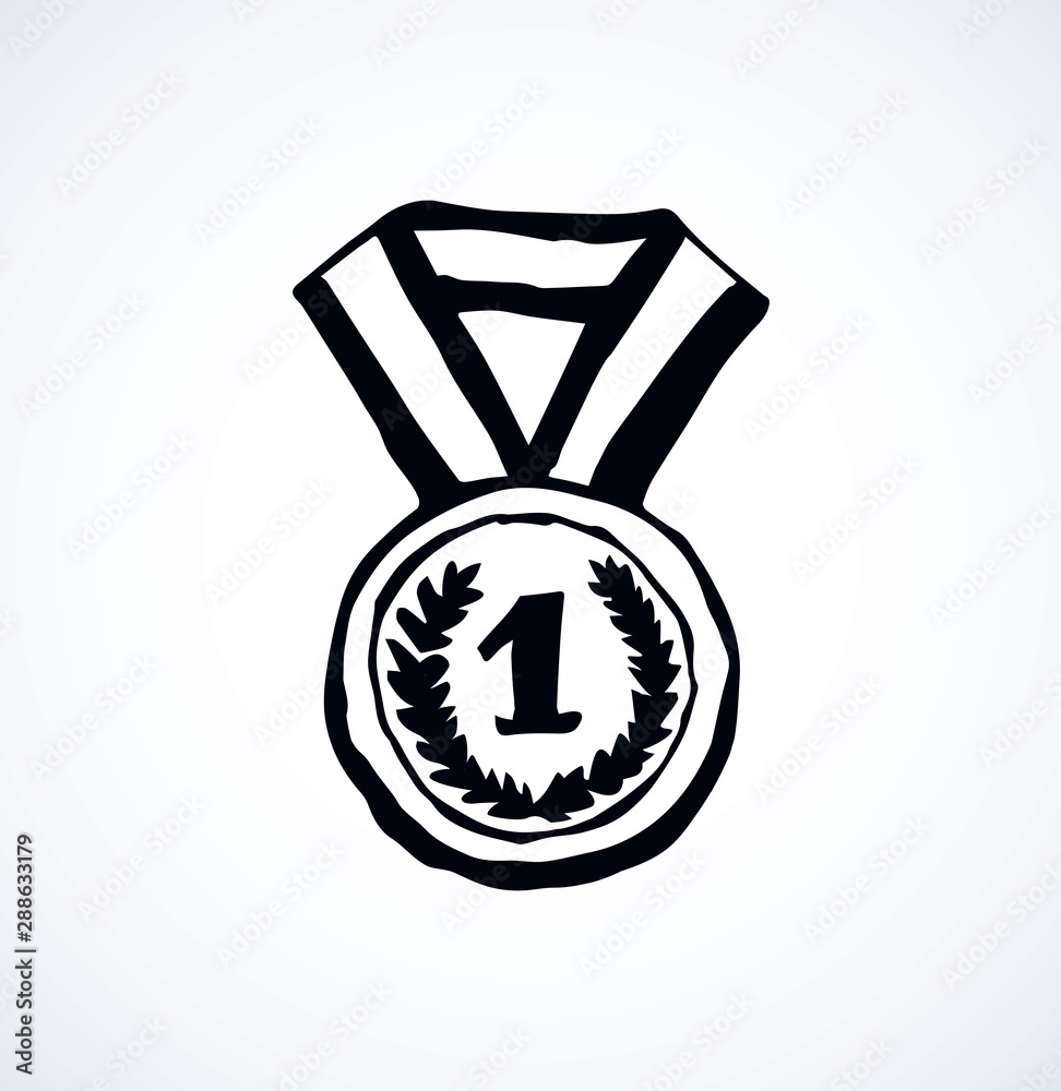 Medal. Vector drawing Medal. Vector drawing