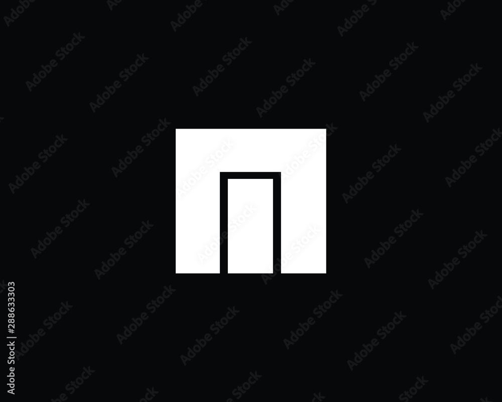 Creative and Minimalist Letter M Logo Design Icon | Editable in Vector Format in Black and White Color