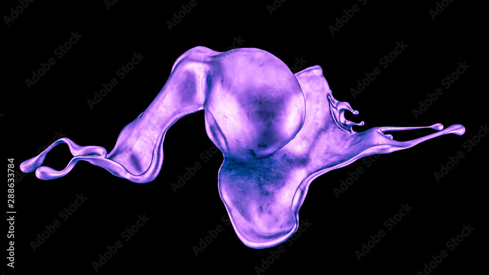 Splash fluid. 3d illustration, 3d rendering. Splash fluid. 3d illustration, 3d rendering.