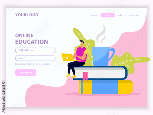 Online Education Library Web Page
