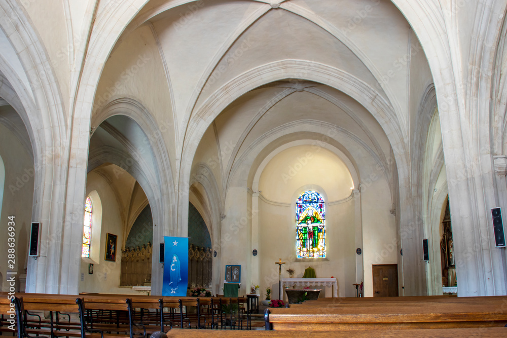 Coulon. Eglise sainte trinité. Deux-Sèvres, Poitou-Charentes