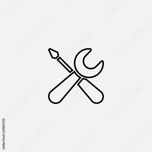 repair symbol. vector illustration on white EPS10