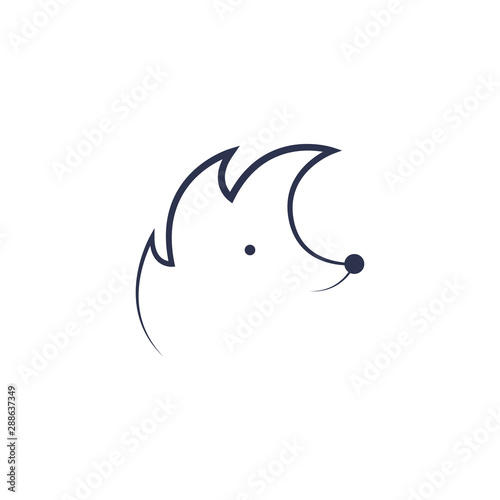 hedgehog icon. vector symbol on white background EPS10