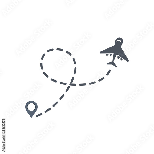Airplane icon. vector symbol on white background