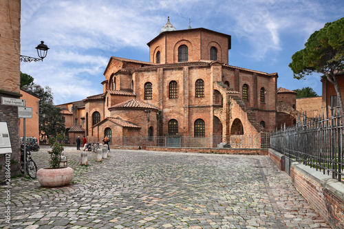 Fotobehang Ravenna, Emilia Romagna, Italy: the ancient Basilica of San Vitale