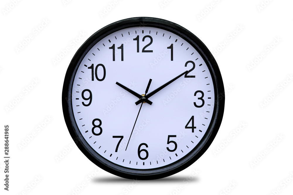 Wall clock isolated on white background. Wall clock isolated on white background.