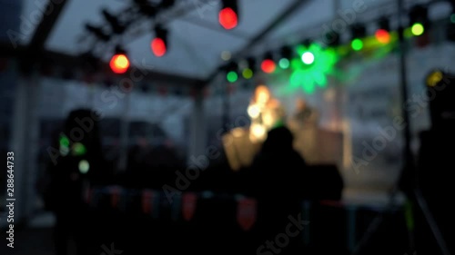 Wallpaper Mural Blurry concert and stage lights at night Torontodigital.ca