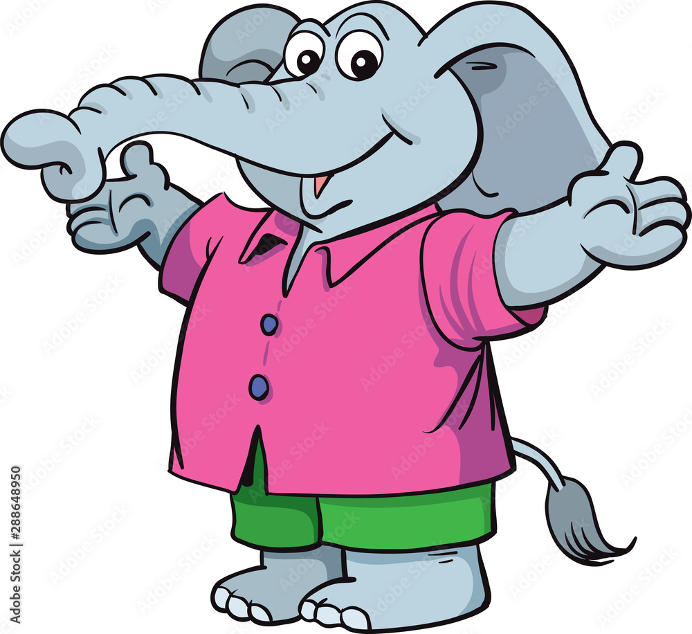 Fototapeta premium elephant mascot