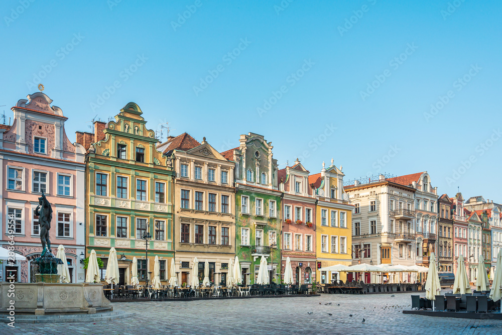 POZNAN, POLAND - September 2, 2019: The Old Market Square (Stary Rynek) in Poznan, Poland