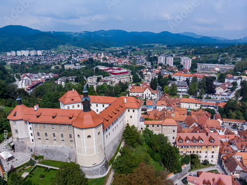 Skofja Loka, Slovenia (Drone shot) photo