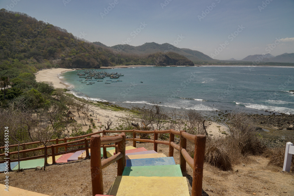Papuma Beach is the best destination in Jember East Java Indonesia Southeast Asia