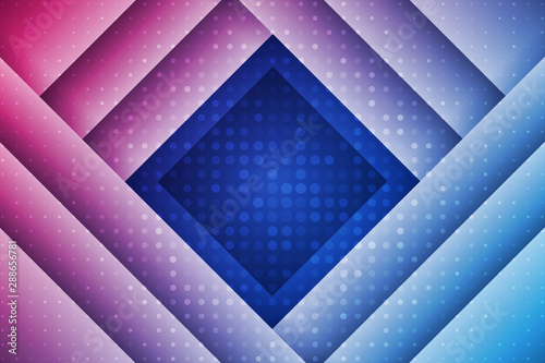 Abstract geometric background with rectangles and dots. Blue and red composition with geometric shapes. Retro cover design.