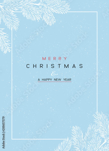 Christmas Poster - Illustration. Vector illustration of Christmas Background