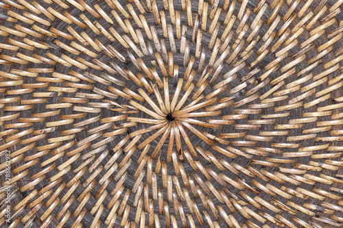 raw straw carpet detail