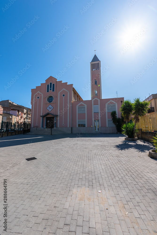 Church of San Giovanni Bosco in Riesi, Caltanissetta, Sicily, Italy, Europe