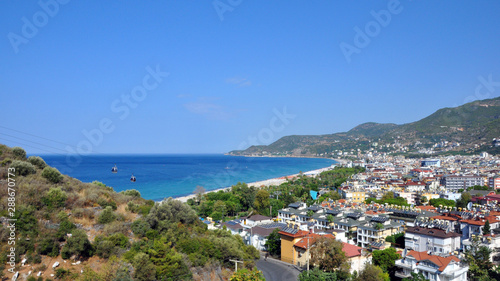 Beautiful view of the city of Alanya, Turkey.