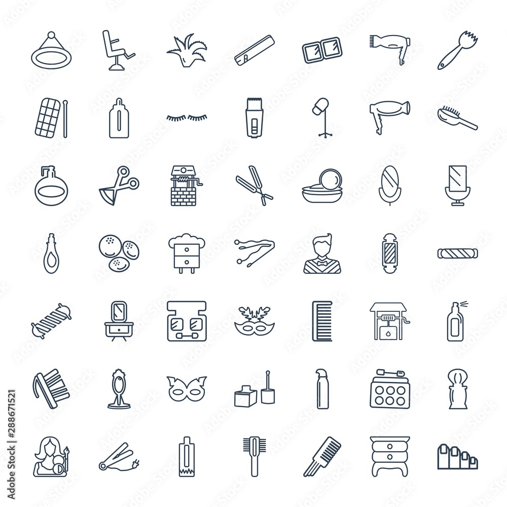 Naklejka premium salon icons