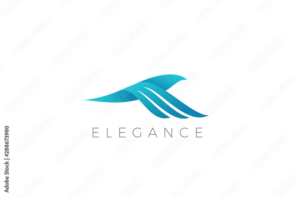 Flying Wings Bird Logo abstract design vector template Flying Wings Bird Logo abstract design vector template