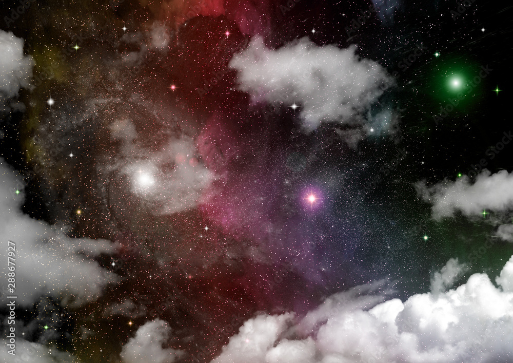galaxy in a free space. 3D rendering galaxy in a free space. 3D rendering