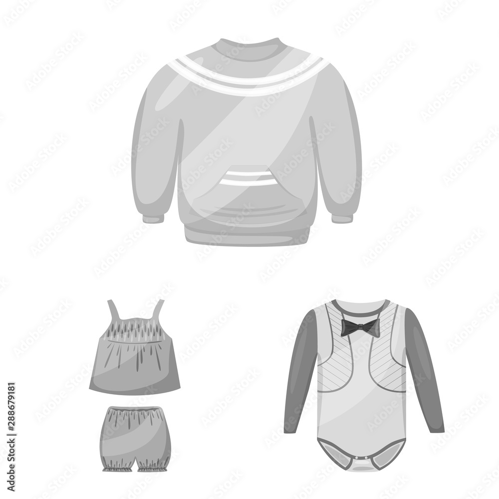 Vector illustration of cloth and apparel logo. Set of cloth and garment stock vector illustration. Vector illustration of cloth and apparel logo. Set of cloth and garment stock vector illustration.