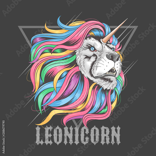 LION LEO RAINBOW HAIR UNICORN